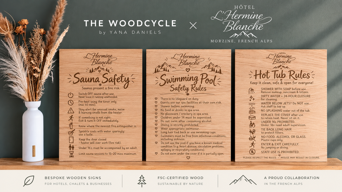 Custom Engraved Wooden Signs – Personalised A5, A4 & A3