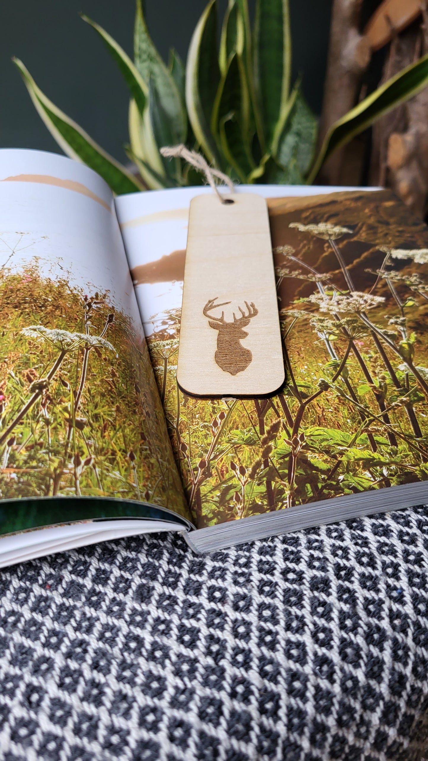 Wooden Bookmark – Handmade, Eco-Friendly, Sustainable Gift with Engraved Quotes