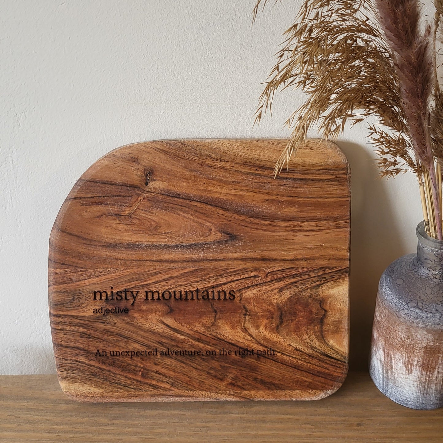 Personalised Wooden Sign – Custom Engraved Natural Wood Plaque with Your Special Quote or Text – Unique Home Décor & Gift