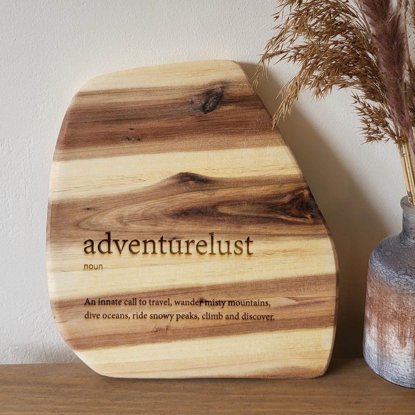 Personalised Wooden Sign – Custom Engraved Natural Wood Plaque with Your Special Quote or Text – Unique Home Décor & Gift