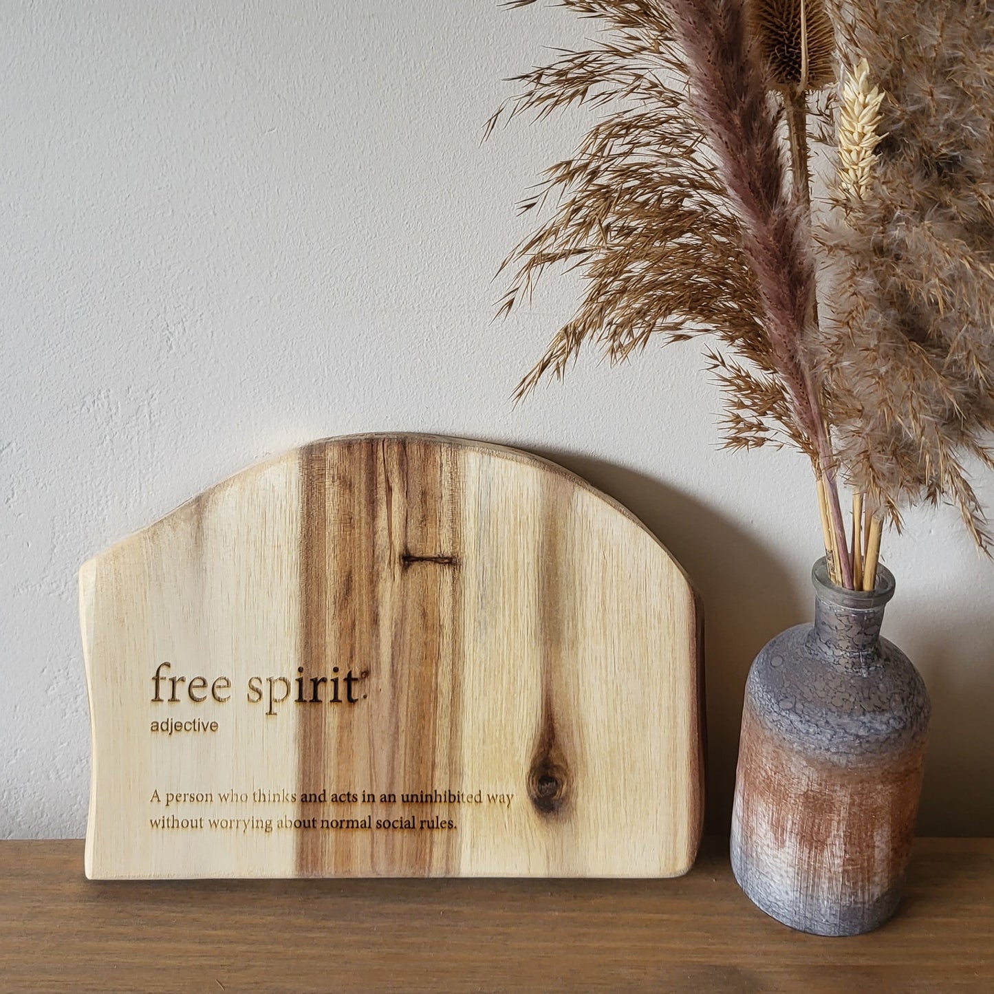 Personalised Wooden Sign – Custom Engraved Natural Wood Plaque with Your Special Quote or Text – Unique Home Décor & Gift