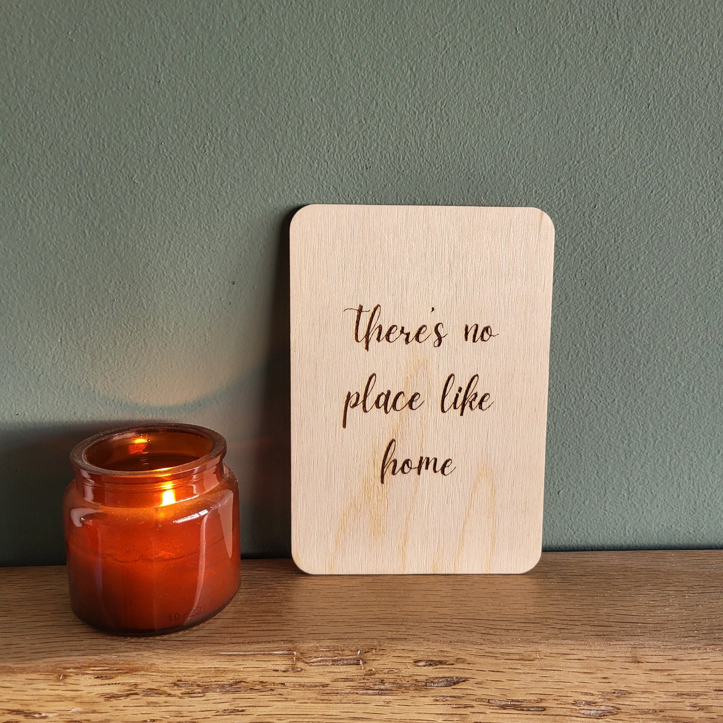 Personalised Wooden Greeting Card – Custom Engraved Natural Wood Card with Your Message – Unique Keepsake for Special Occasions