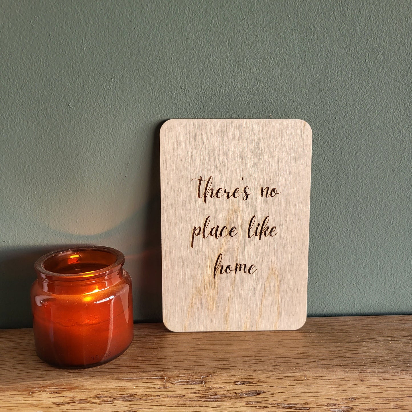 Personalised Wooden Greeting Card – Custom Engraved Natural Wood Card with Your Message – Unique Keepsake for Special Occasions