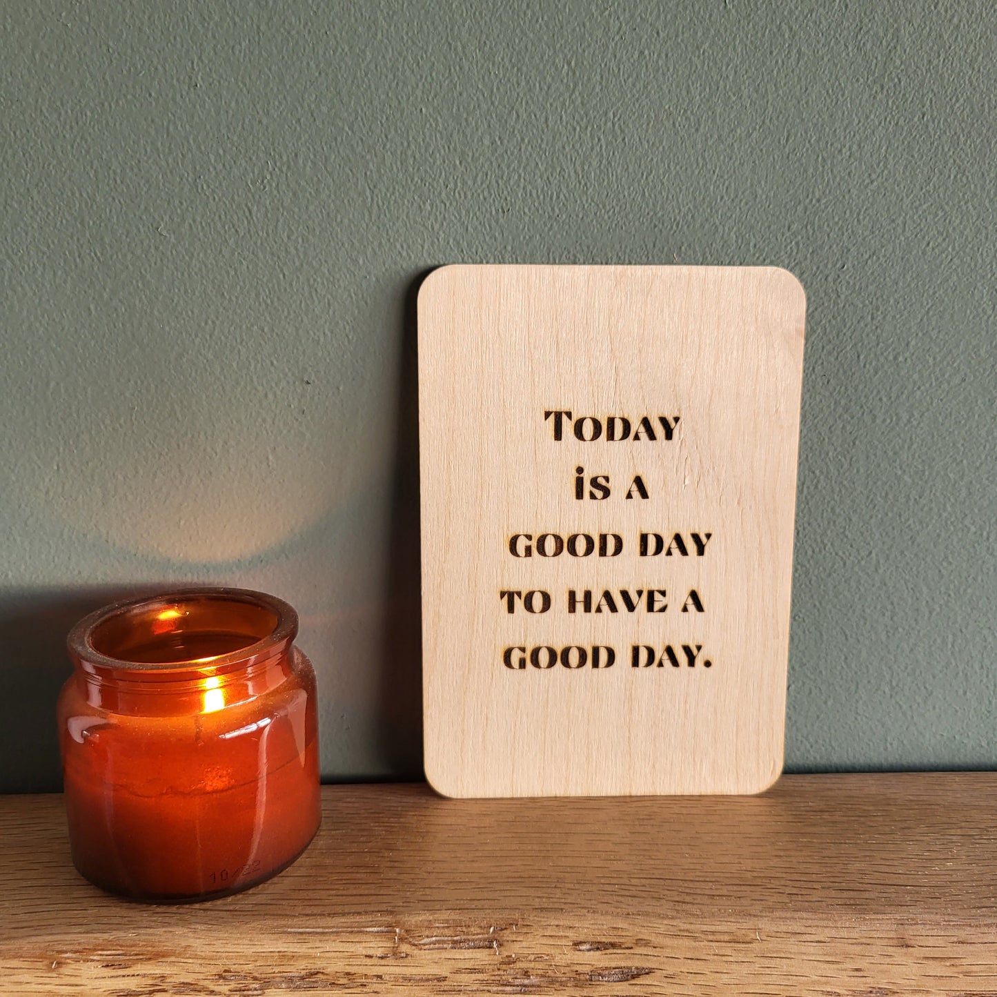 Personalised Wooden Greeting Card – Custom Engraved Natural Wood Card with Your Message – Unique Keepsake for Special Occasions