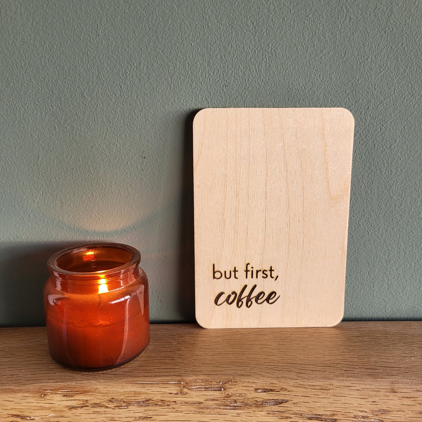 Personalised Wooden Greeting Card – Custom Engraved Natural Wood Card with Your Message – Unique Keepsake for Special Occasions