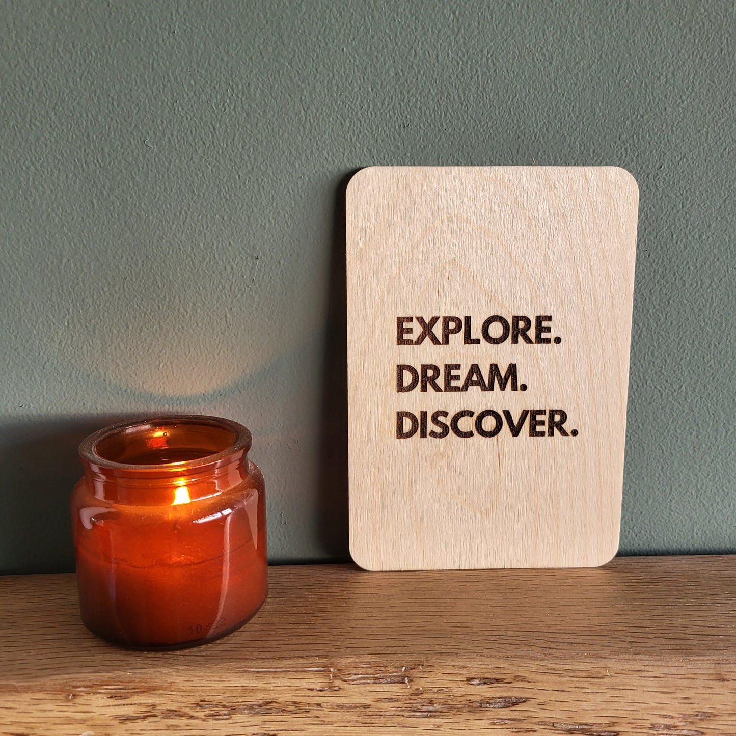Personalised Wooden Greeting Card – Custom Engraved Natural Wood Card with Your Message – Unique Keepsake for Special Occasions
