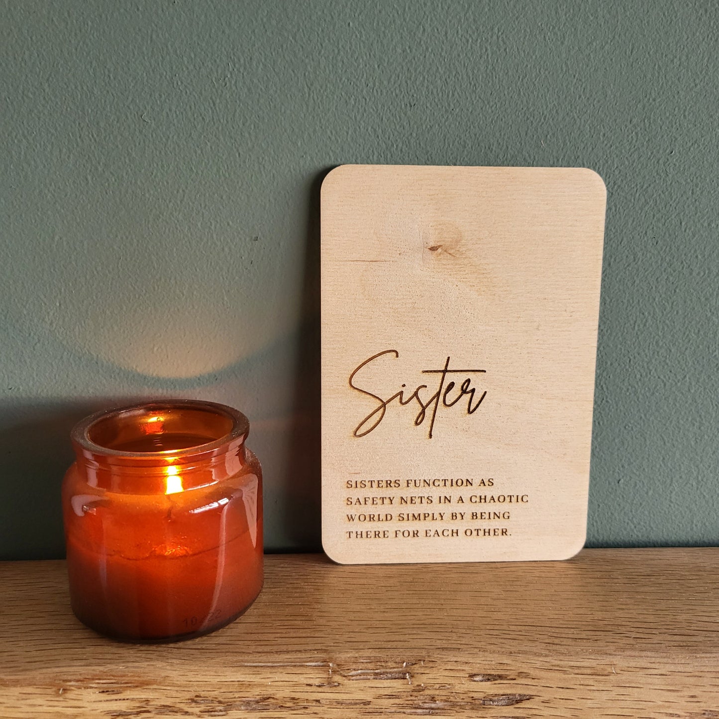 Personalised Wooden Greeting Card – Custom Engraved Natural Wood Card with Your Message – Unique Keepsake for Special Occasions
