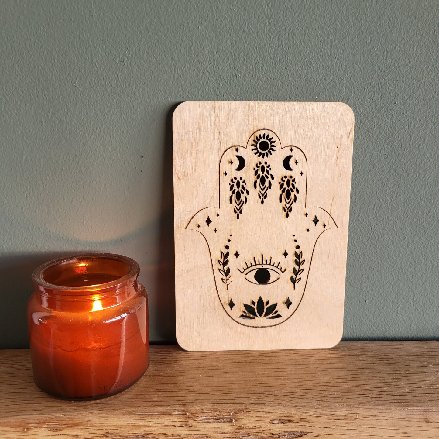 Personalised Wooden Greeting Card – Custom Engraved Natural Wood Card with Your Message – Unique Keepsake for Special Occasions