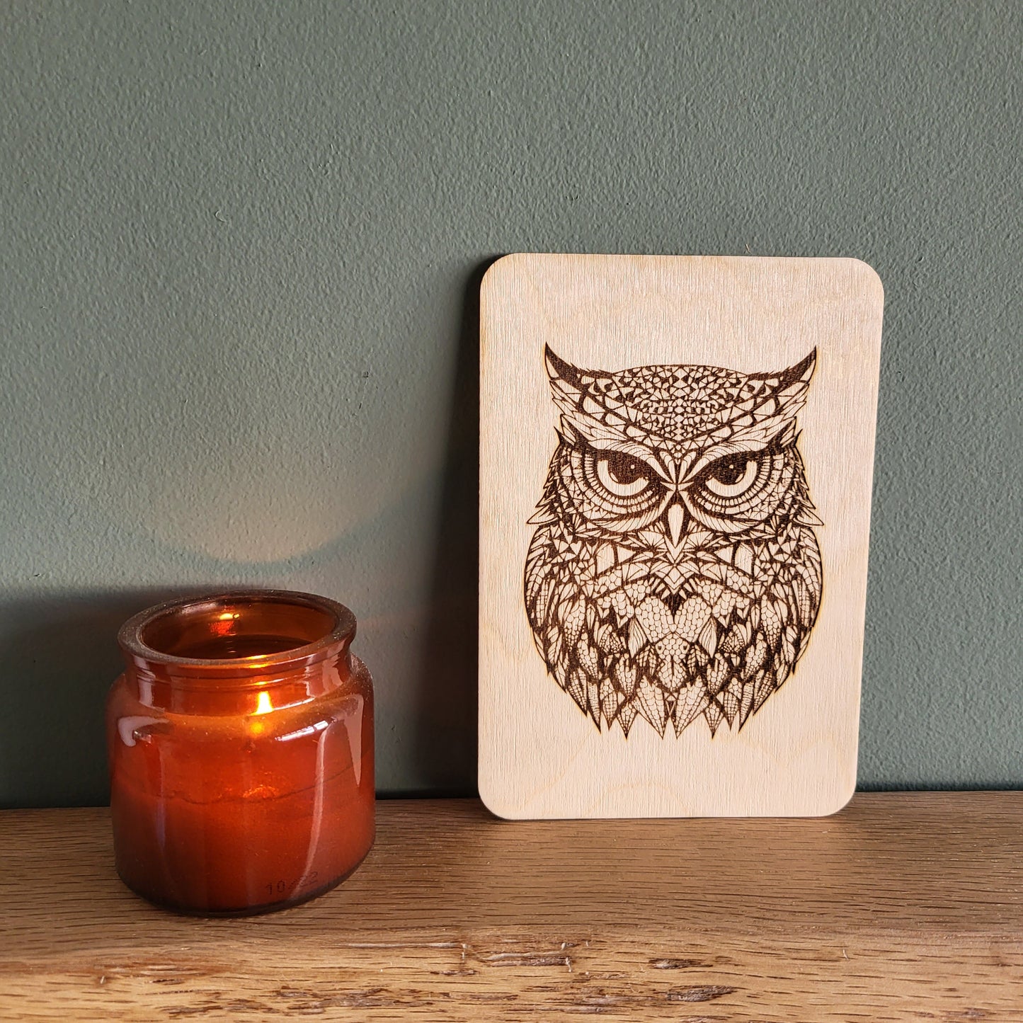 Personalised Wooden Greeting Card – Custom Engraved Natural Wood Card with Your Message – Unique Keepsake for Special Occasions