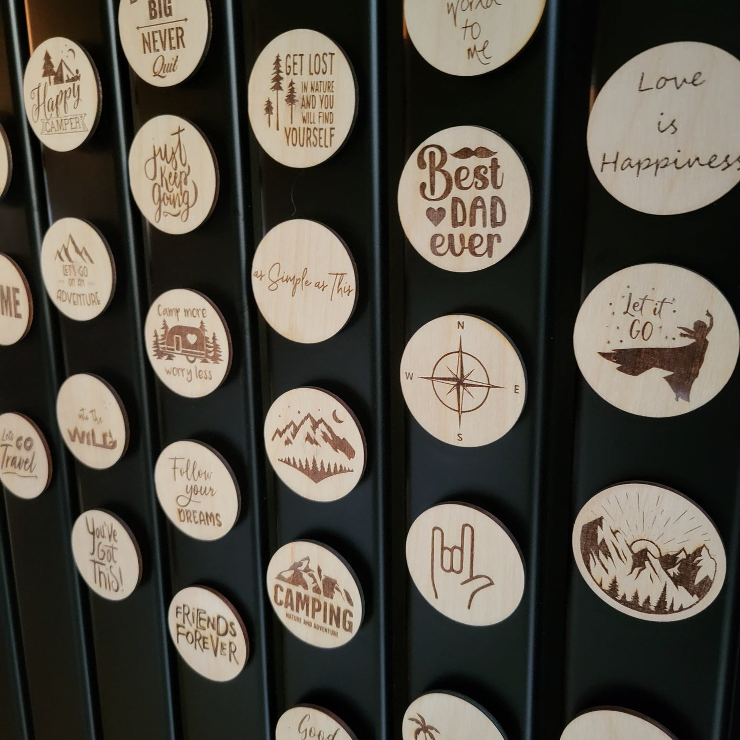 Personalised Wooden Fridge Magnet – Custom Engraved Eco-Friendly Kitchen Gift – Sustainable Rustic Décor for Home, Office or Special Occasions