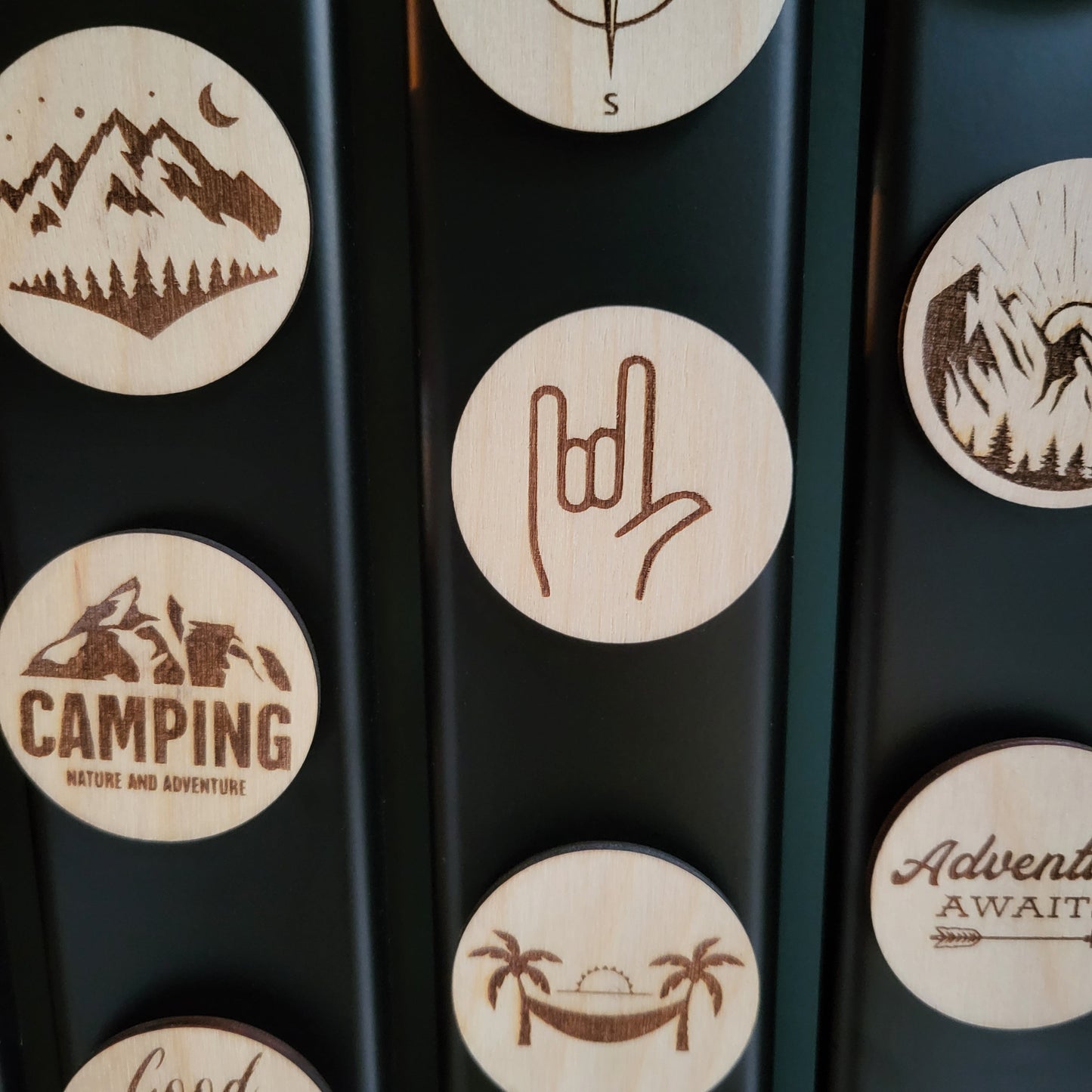 Personalised Wooden Fridge Magnet – Custom Engraved Eco-Friendly Kitchen Gift – Sustainable Rustic Décor for Home, Office or Special Occasions