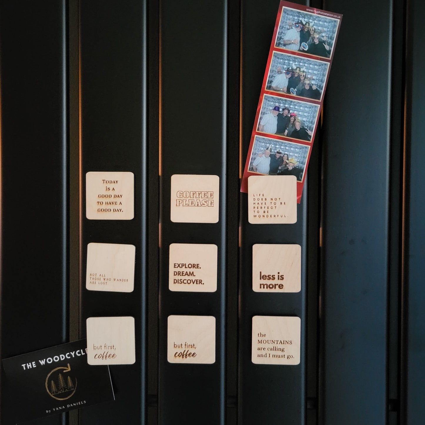 Personalised Wooden Fridge Magnet – Custom Engraved Eco-Friendly Kitchen Gift – Sustainable Rustic Décor for Home, Office or Special Occasions