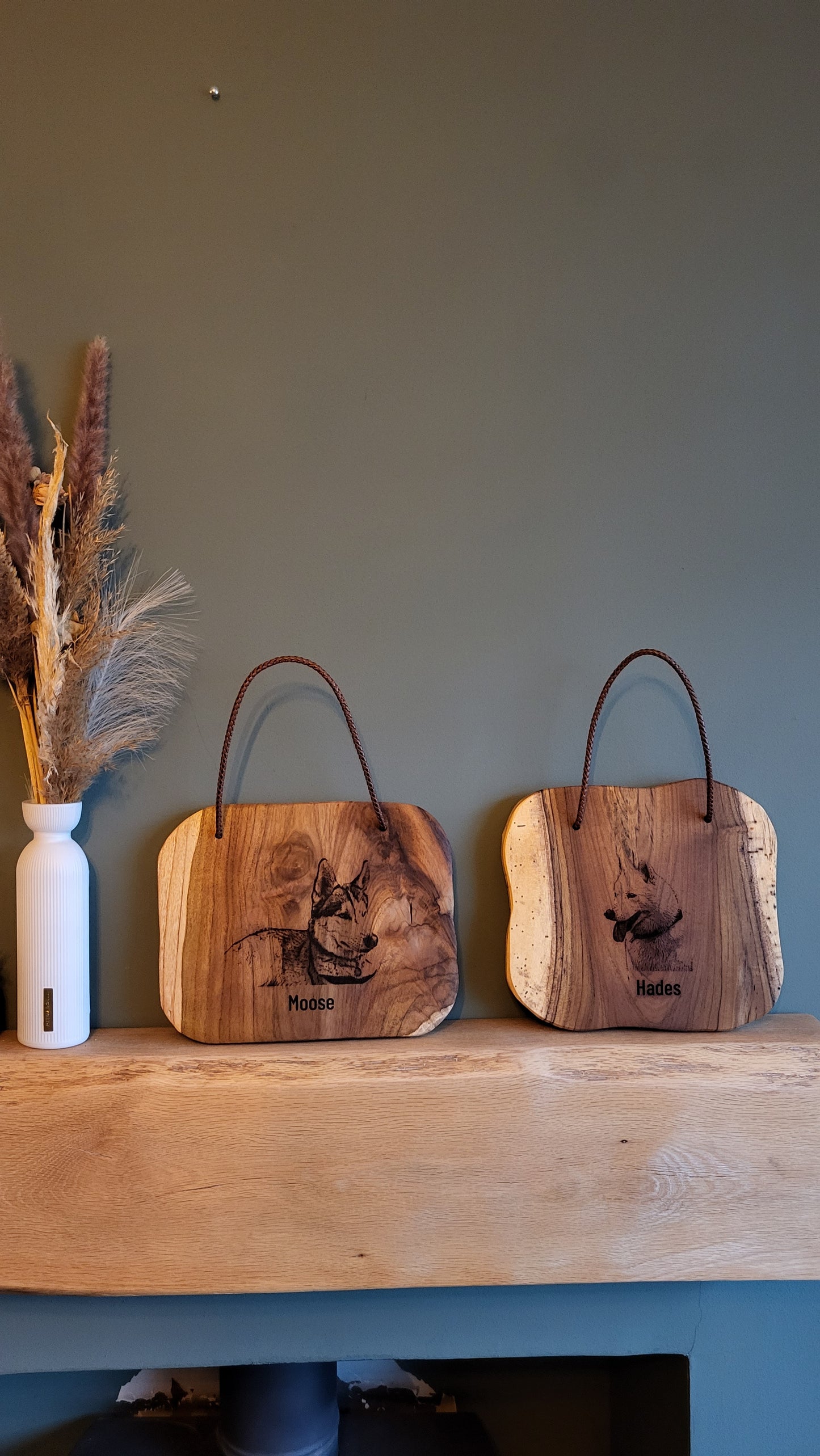 Personalised Wooden Picture Plaque – Custom Engraved Natural Wood Sign with Your Photo – Unique Gift for Family & Pet Lovers