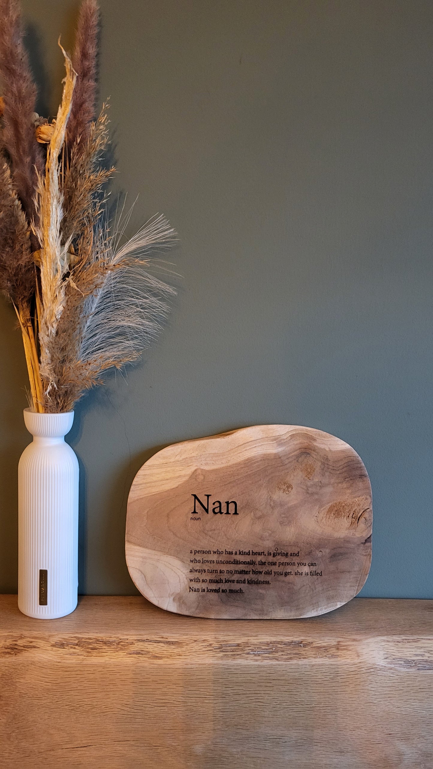 Personalised Wooden Sign – Custom Engraved Natural Wood Plaque with Your Special Quote or Text – Unique Home Décor & Gift