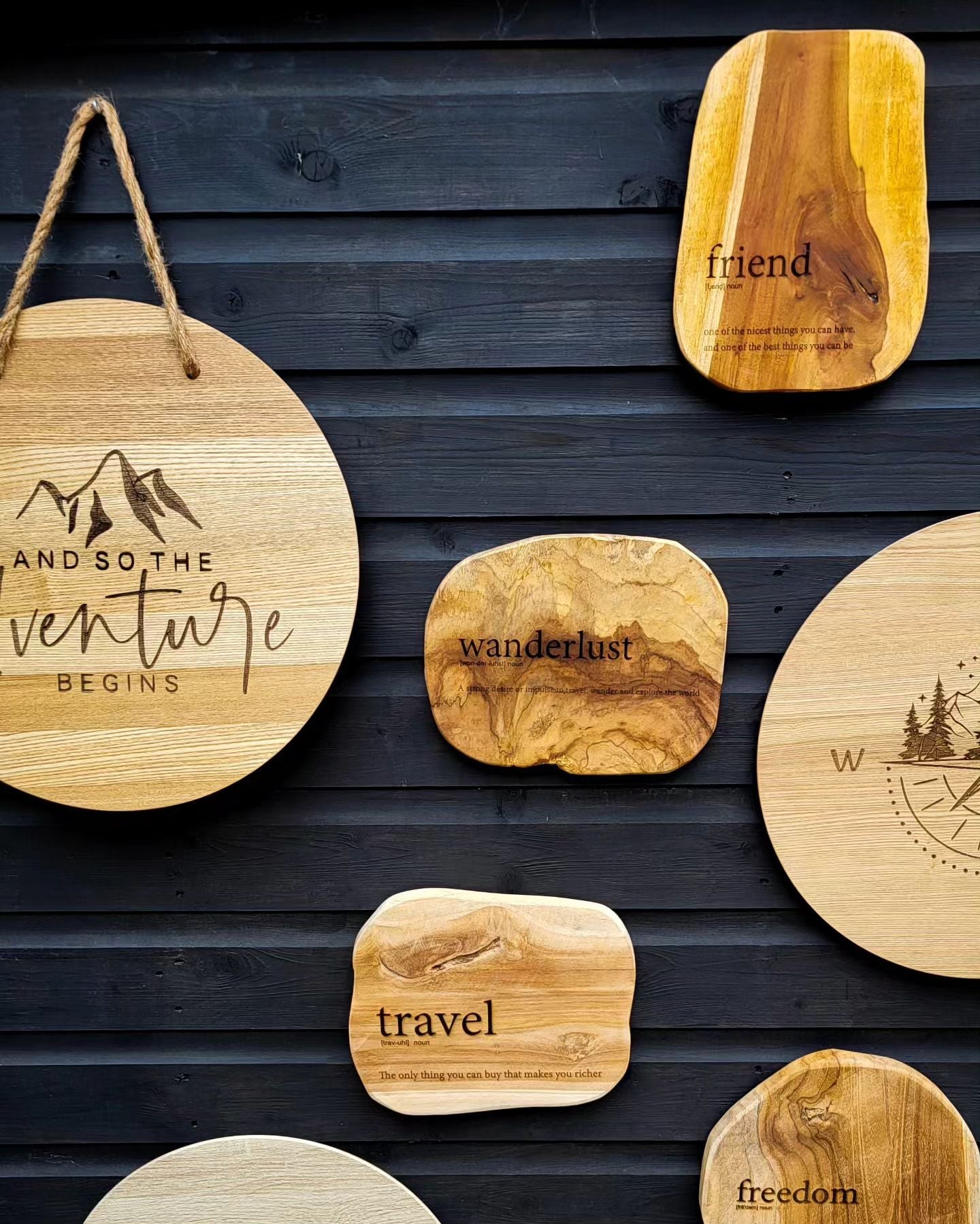 Personalised Wooden Sign – Custom Engraved Natural Wood Plaque with Your Special Quote or Text – Unique Home Décor & Gift