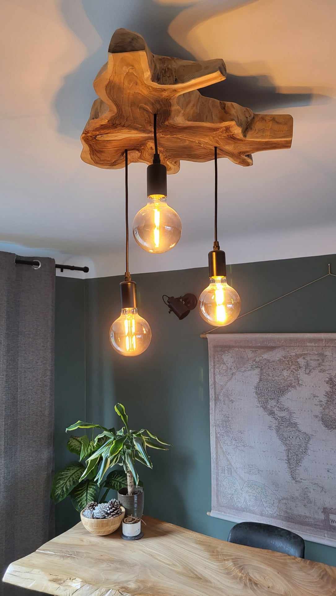 Wooden Ceiling Light