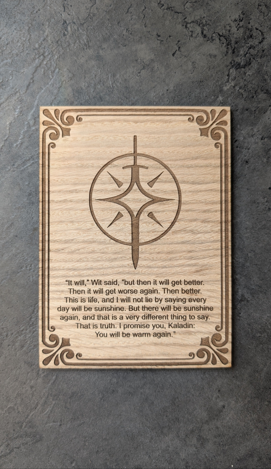 Personalised Wooden Picture Frame – Custom Engraved Oak Veneer Photo Display