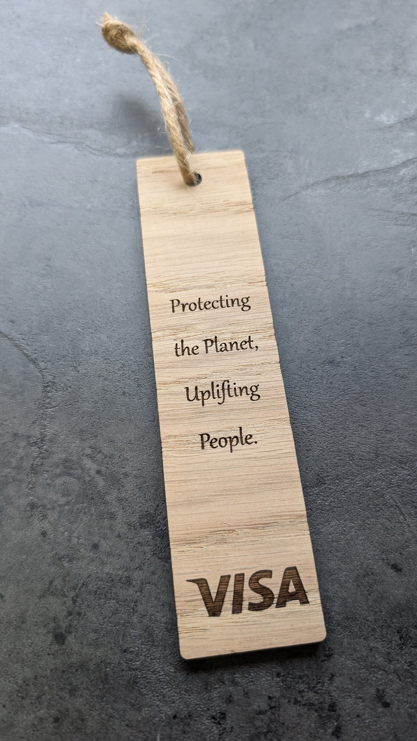 Personalised Wooden Bookmark with Logo – Custom Engraved Eco-Friendly Promotional Gift for Businesses & Events