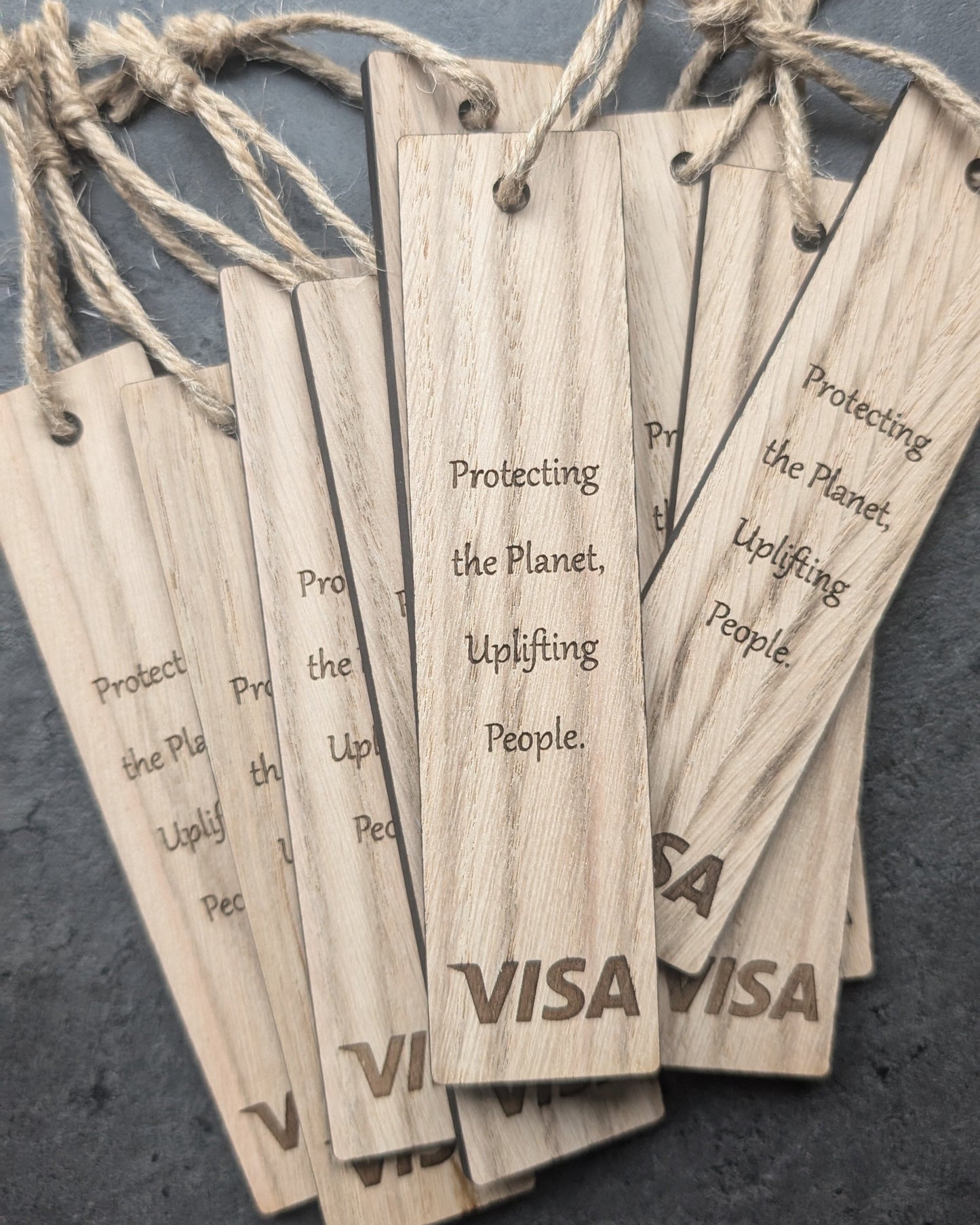 Personalised Wooden Bookmark with Logo – Custom Engraved Eco-Friendly Promotional Gift for Businesses & Events