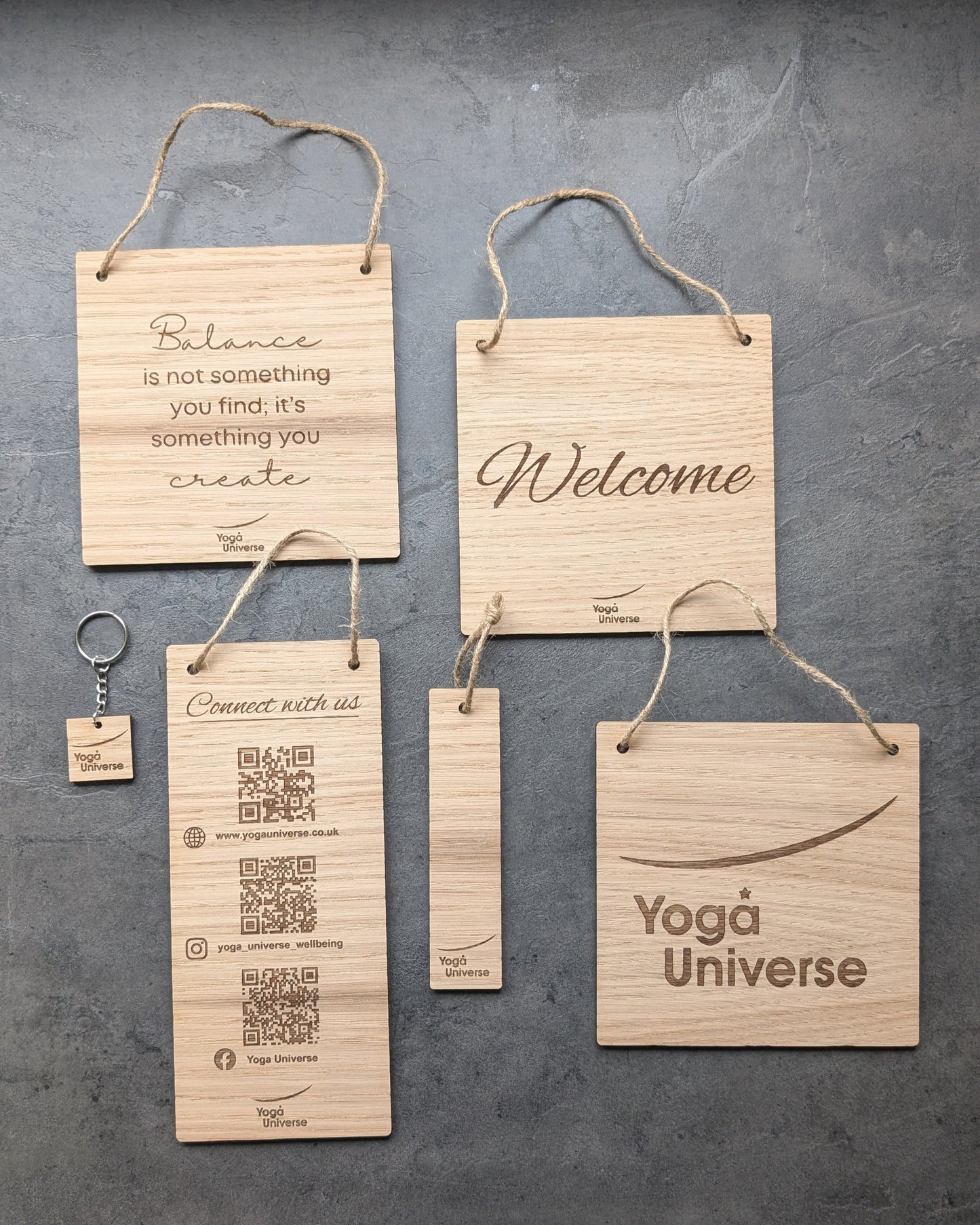 Personalised Wooden Welcome Sign with Custom Logo – Eco-Friendly, Handcrafted Business Display for Offices, Shops, and Events