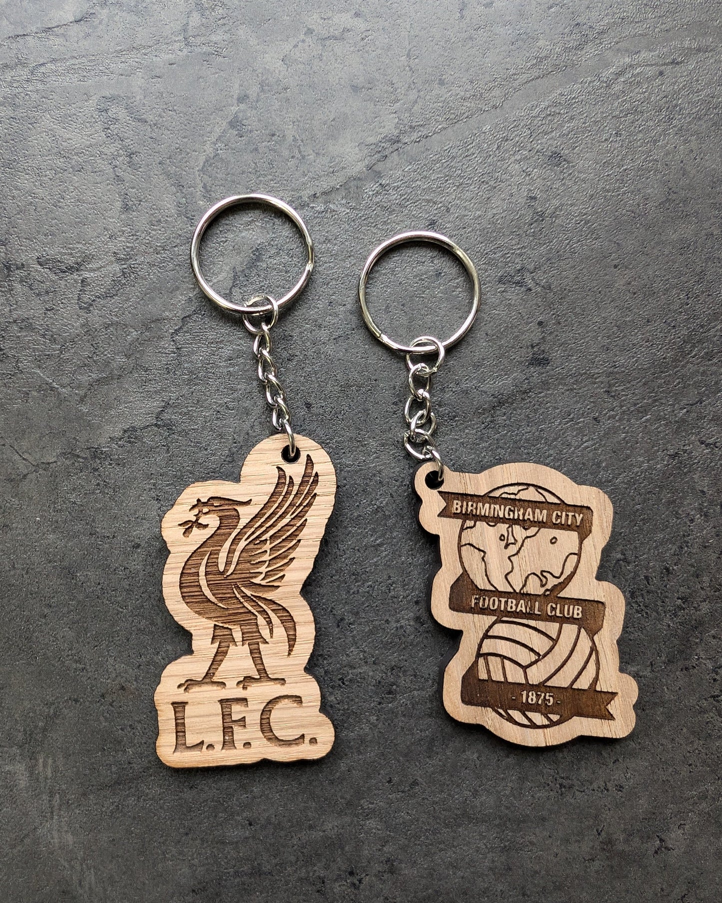 Custom Shaped Wooden Keyring – Personalised Engraved Logo – Eco-Friendly Promotional Gift for Businesses & Events