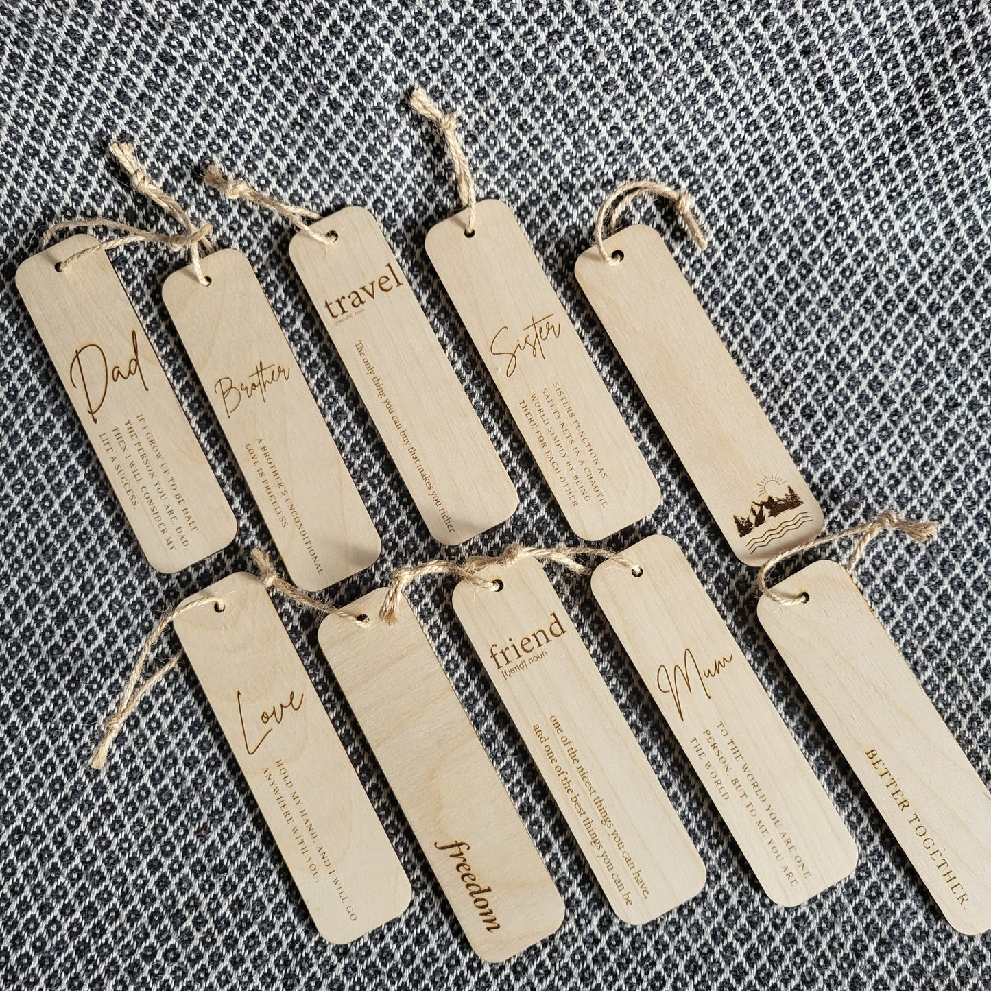 Personalised Wooden Bookmark – Custom Engraved Eco-Friendly Reading Gift with Quote or Name – Sustainable Gift for Book Lovers, Students & Teachers