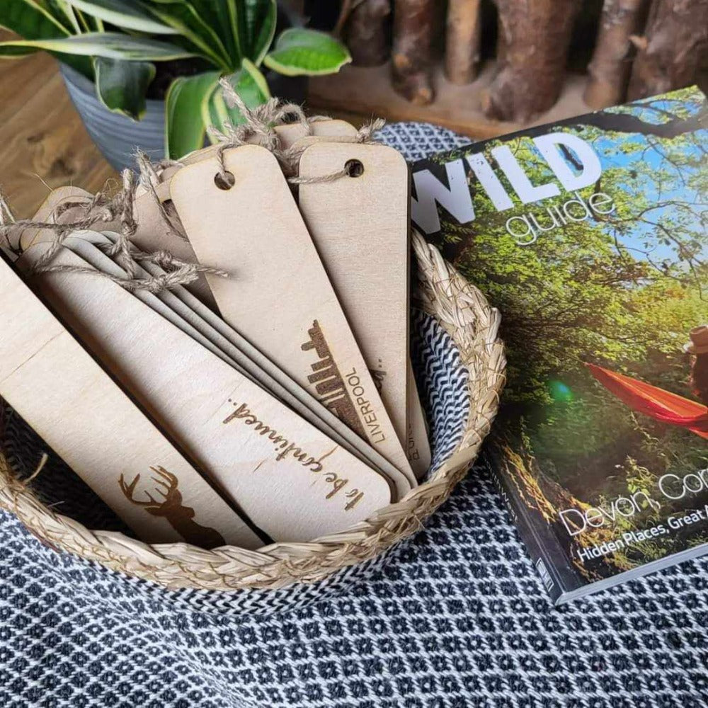 Personalised Wooden Bookmark – Custom Engraved Eco-Friendly Reading Gift with Quote or Name – Sustainable Gift for Book Lovers, Students & Teachers