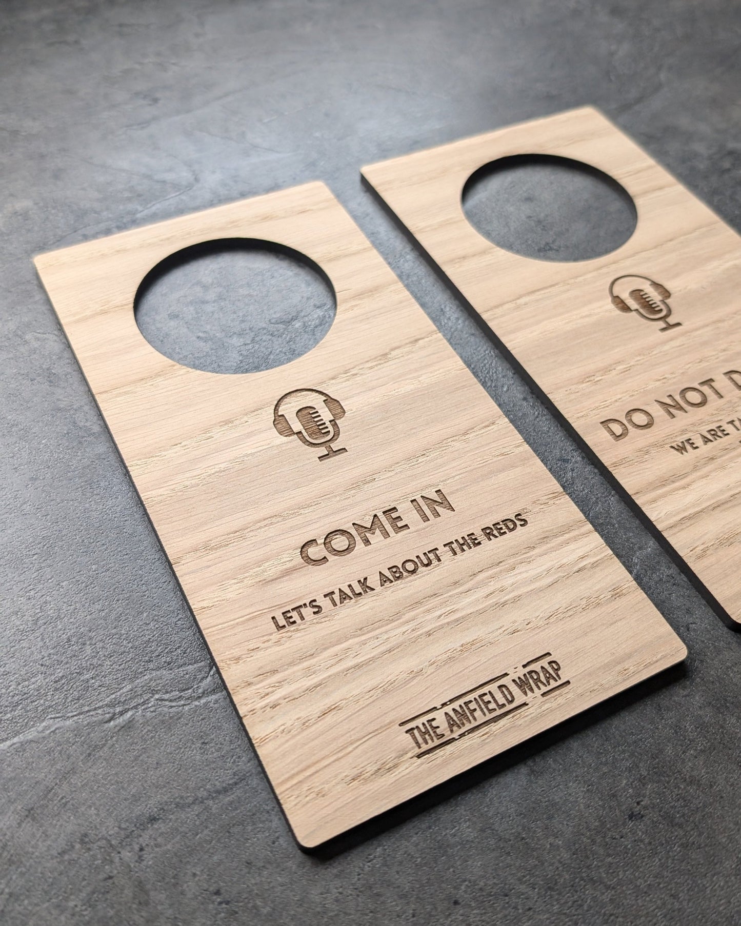 Personalised Wooden Door Hanger – Custom Engraved Sustainable Sign for Home or Business