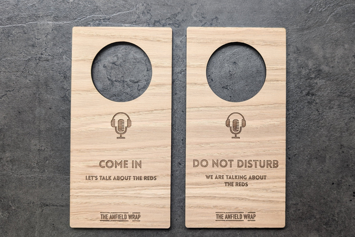 Personalised Wooden Door Hanger – Custom Engraved Sustainable Sign for Home or Business