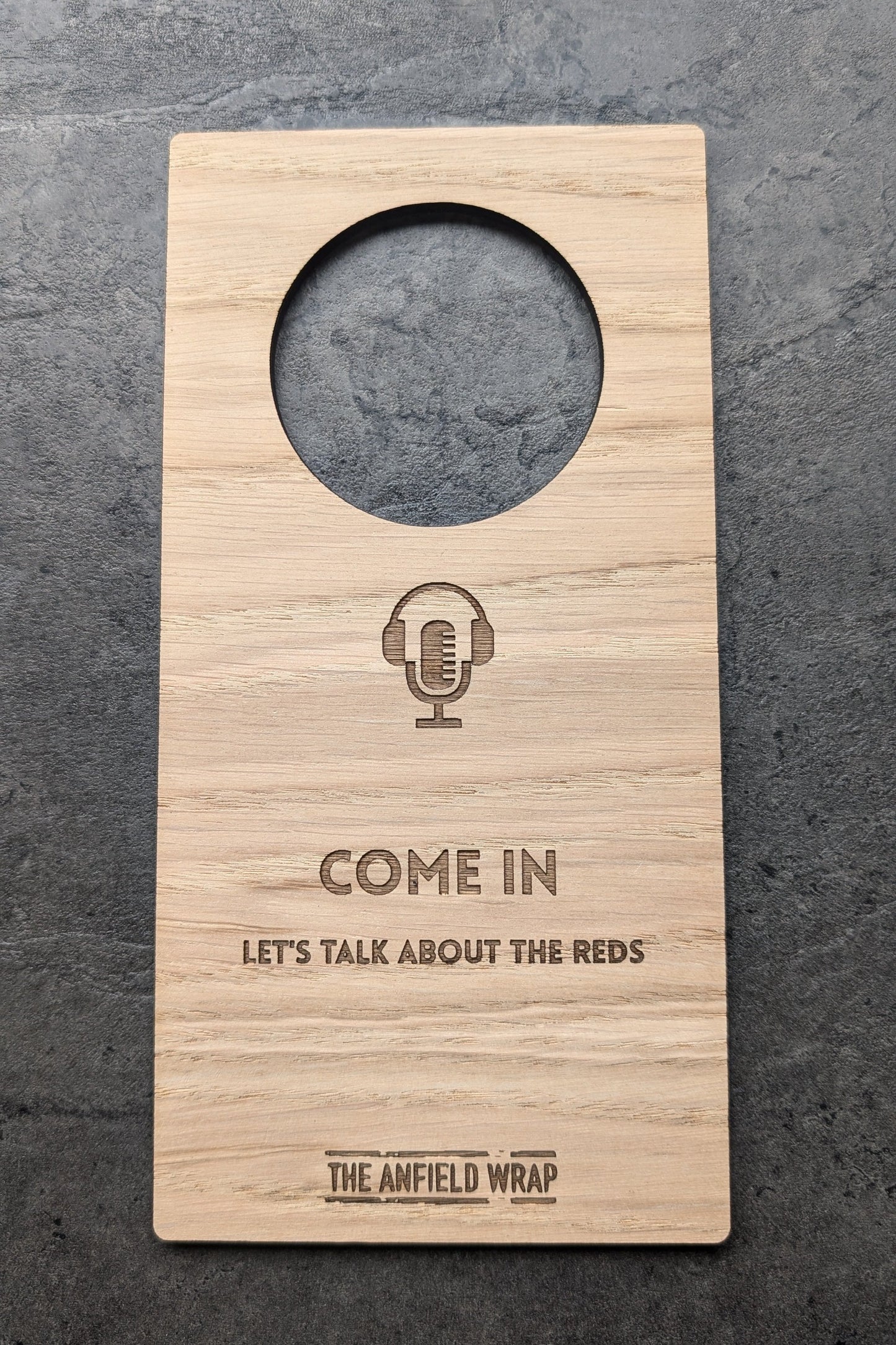 Personalised Wooden Door Hanger – Custom Engraved Sustainable Sign for Home or Business